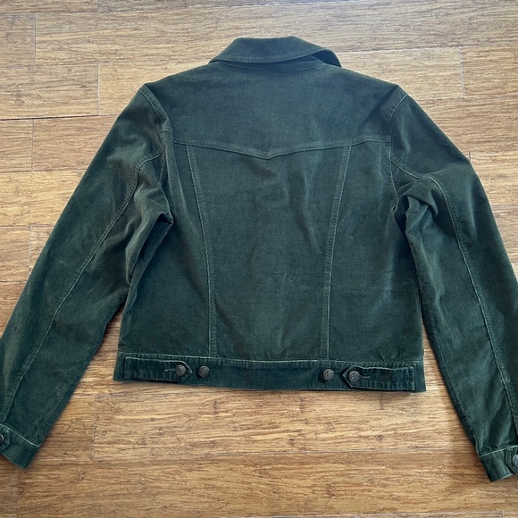 Willi Smith Olive Green Women Corduroy Jacket, Size M - Picture 12 of 16